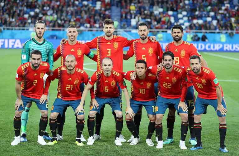 世界排名足球队西班牙