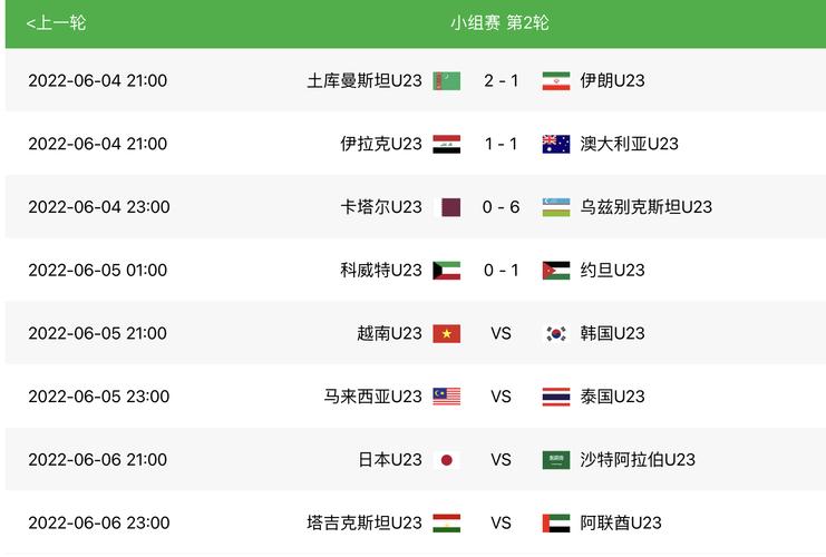 亚洲杯预选赛直播足球比分